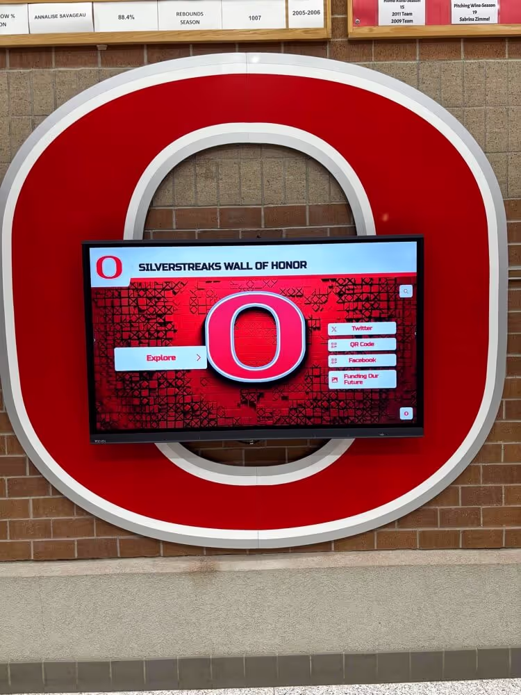 Osakis High School - Wall of Fame Installation